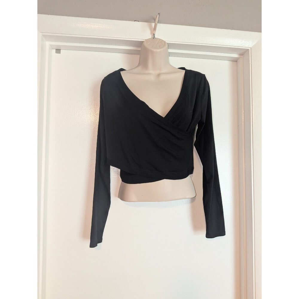 Athleta Encore Wrap Top Small black